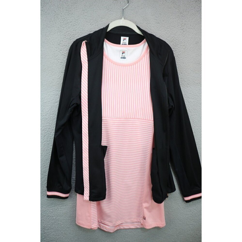 Fila Striped Sleeveless Sport Dress & Jacket Set-50+ UPF-XL-New w/Tags‎
